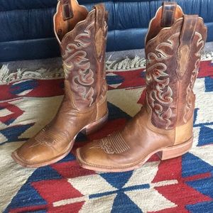 Lucchese 2000 square toe Cowboy boots